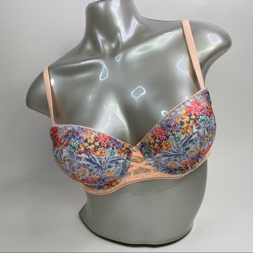 New Victoria’s Secret Dream Angels Demi Floral Tropical Summer Bra 32DD